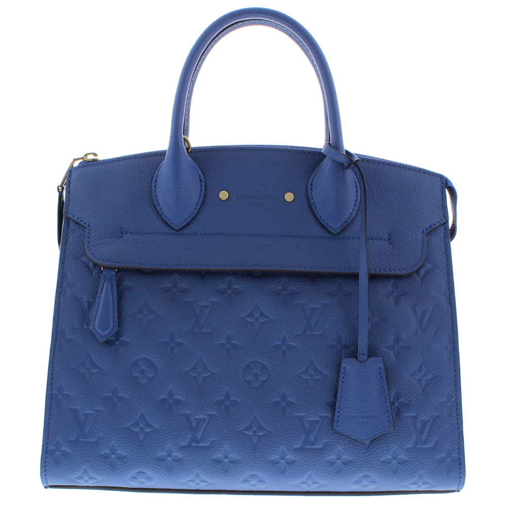 Louis Vuitton Pont Neuf MM Denim Ankle Blue 2way Shoulder Bag Amplant